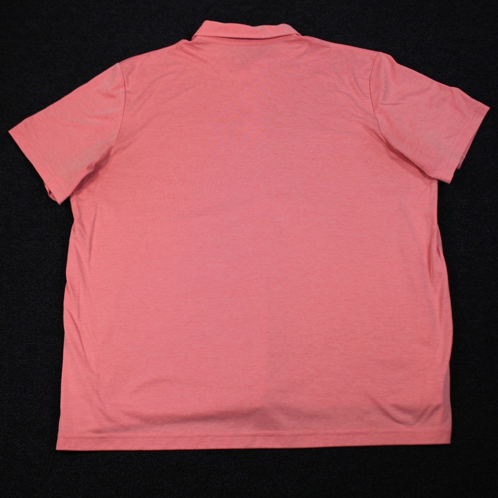 L.L. Bean Polo Mens XXL Comfort Stretch Performance Coral Pink Pima Cotton - Picture 3 of 9